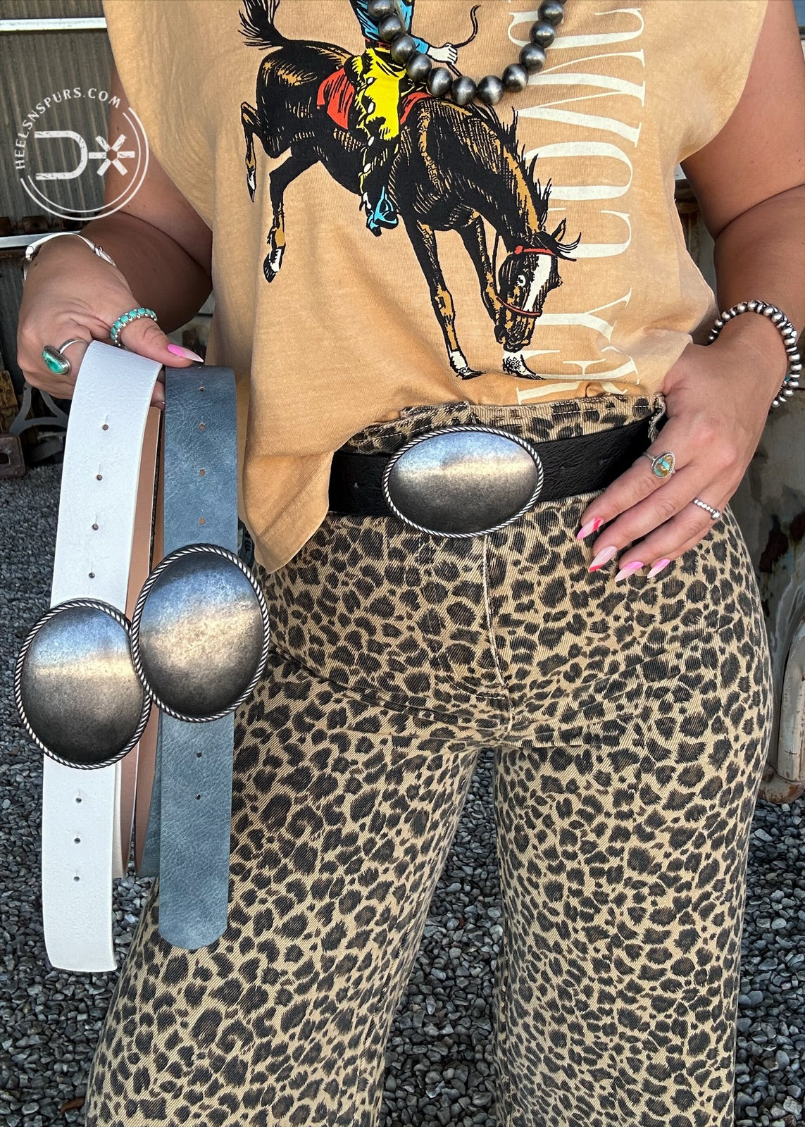 Big Sky Oval Buckle Belt