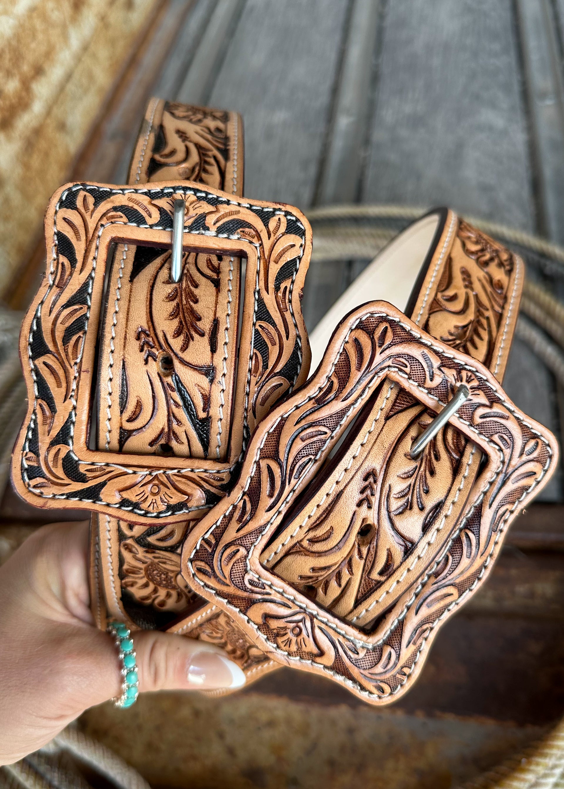The Canyon Crest Tooled Belt