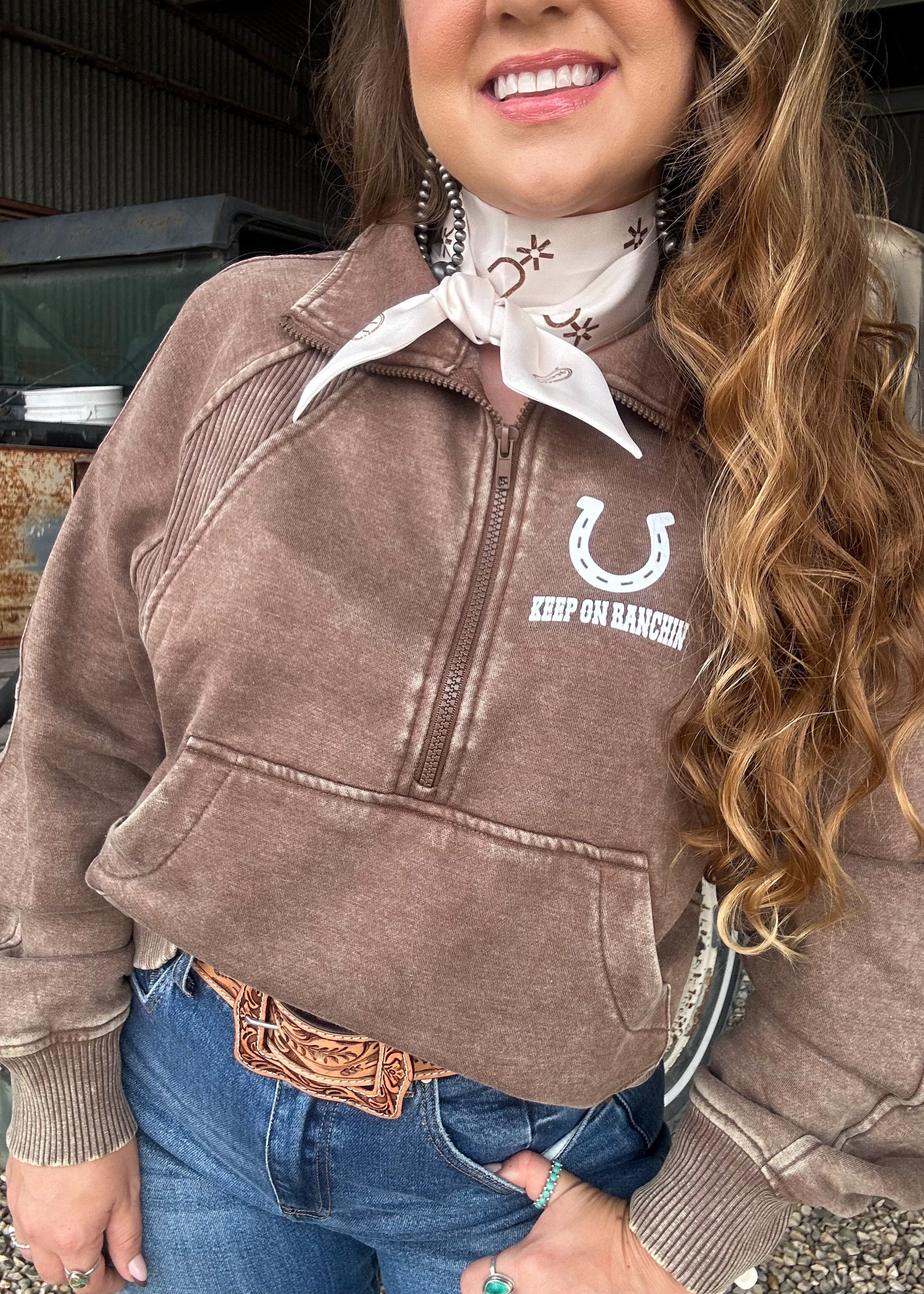 The Keep On Ranchin’ Quarter Zip
