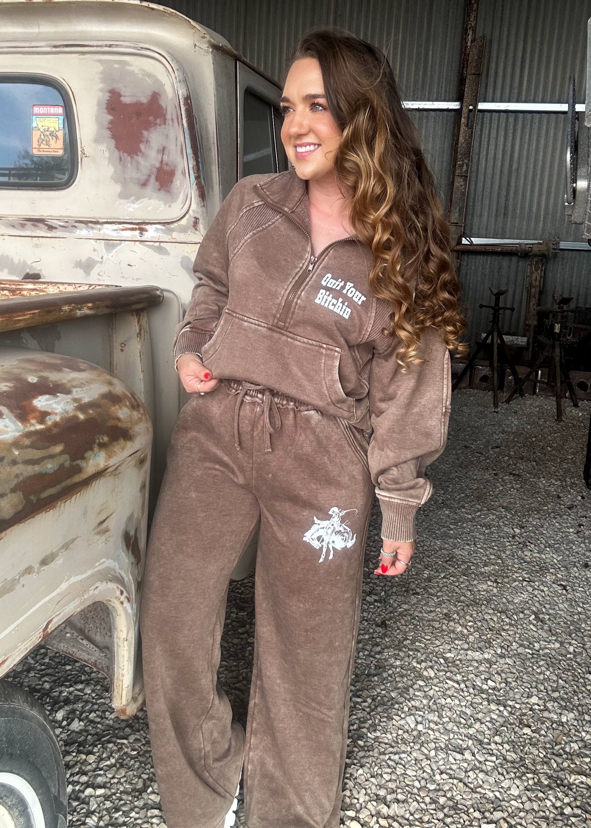 The Quit Your Bitchin’ Quarter Zip Set