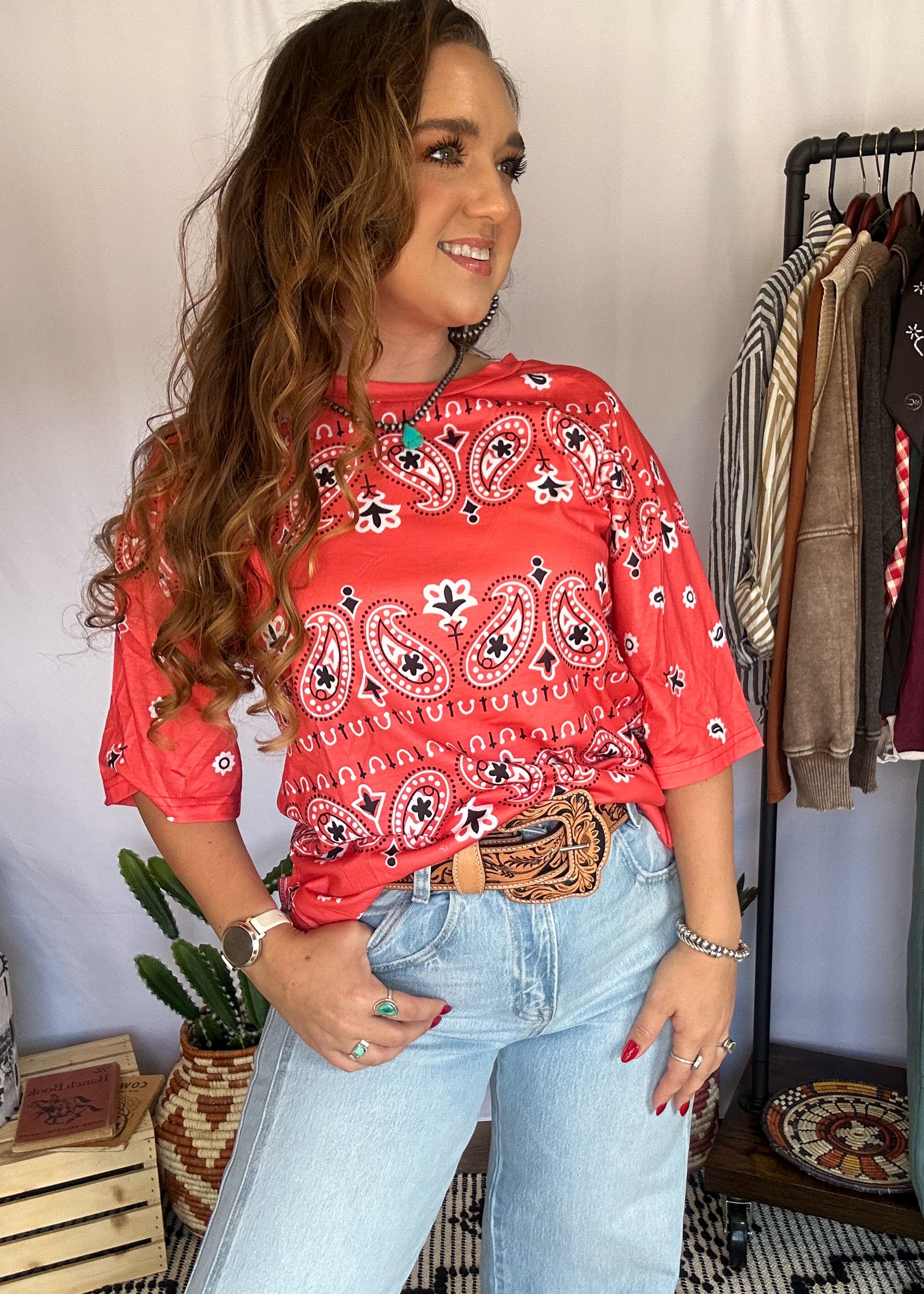 The Rust Paisley Bandana Tee