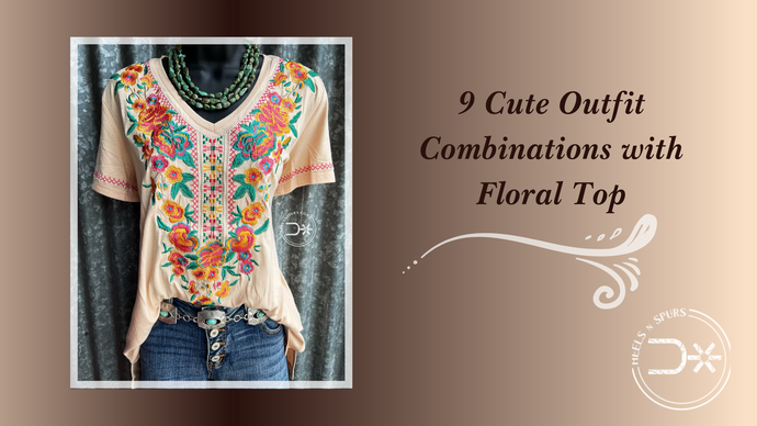 9 Cute Outfit Combinations with Floral Top