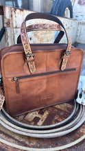 Load image into Gallery viewer, The Tyler Croc Tooled Briefcase
