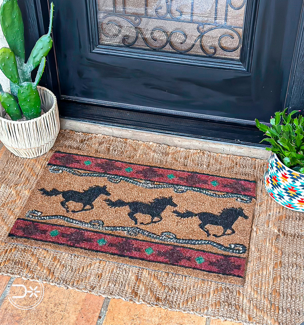 Running Horse Outdoor Mat