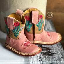 Load image into Gallery viewer, Cow Baby Cactus Boots
