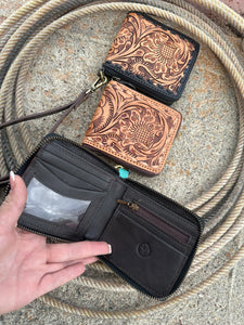 Tooled Wristlet Wallets