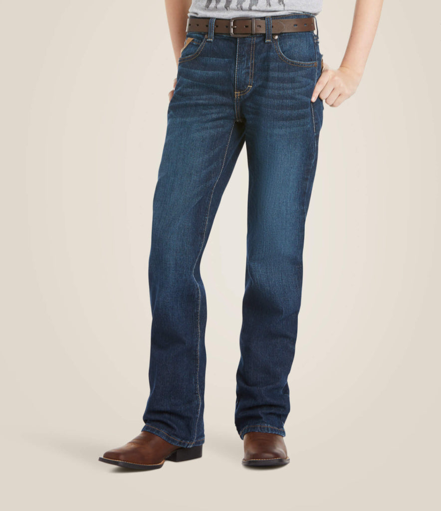 B4 Relaxed Stretch Legacy Boot Cut Jean ~ Ariat Boy’s (7675)