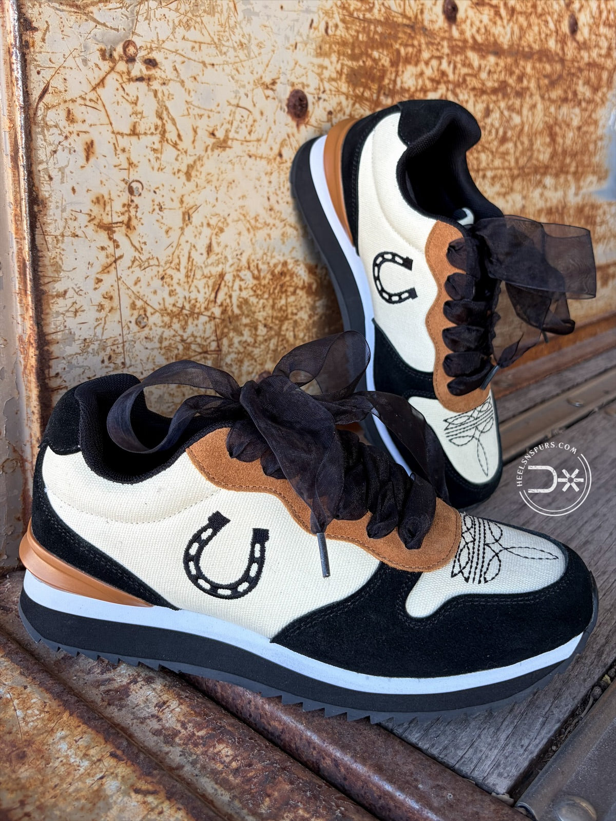 Boot-stitched Boujie Horseshoe Sneakers