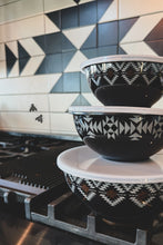 Load image into Gallery viewer, Black Aztec Bowl Set
