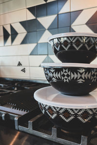 Black Aztec Bowl Set