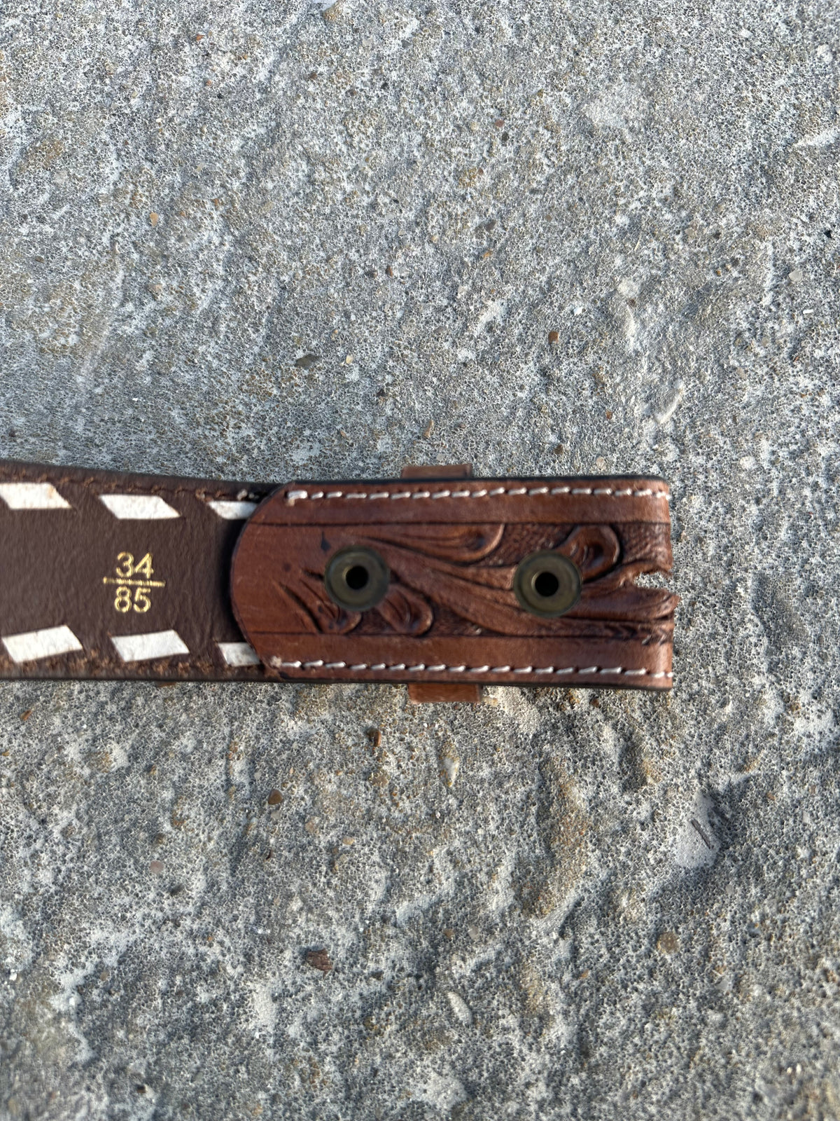 Tooled Belt (Sold without a Buckle)