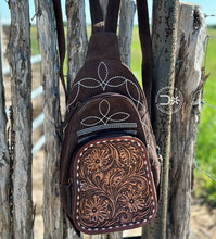 Load image into Gallery viewer, Boot Stitched Backpack ~ Brown
