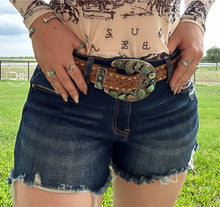 Load image into Gallery viewer, Risen Mid-Rise Distressed Shorts ~ 6067
