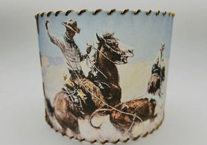 Pasture Ropin Lampshade ~ 8 inch