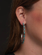 Load image into Gallery viewer, Turquoise Hoops
