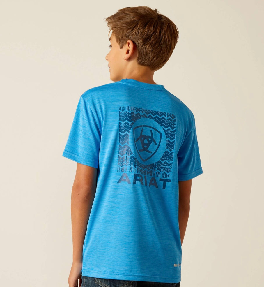 Charger Ariat SW Shield T-Shirt ~ Brilliant Blue