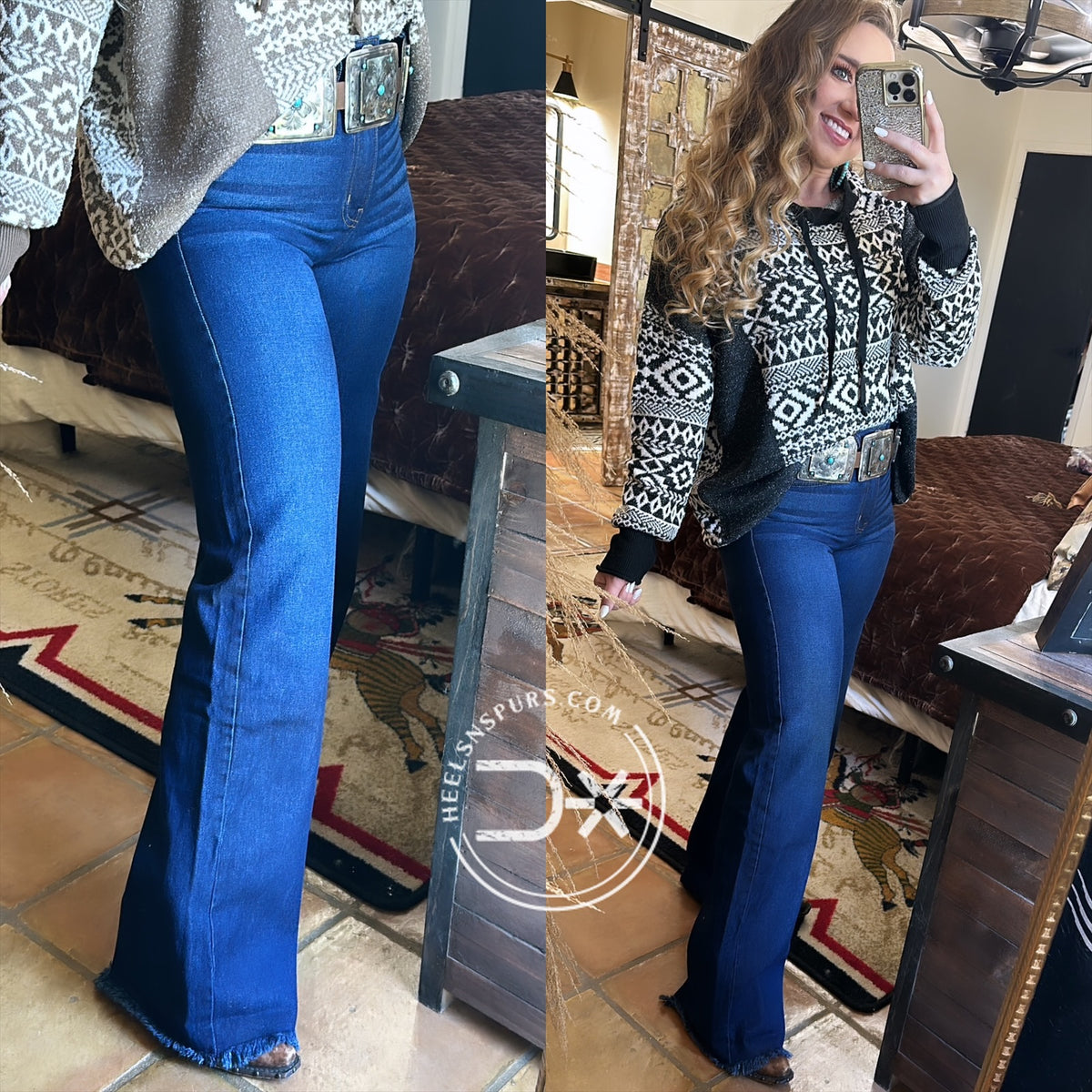 Wide Leg Denim Jeans (O2 Denim)