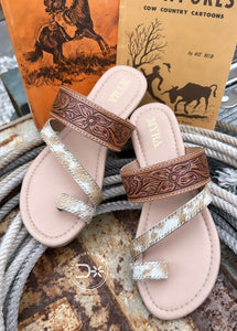 The Kaylee Tooled Sandals ~ 9660