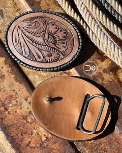 Tooled Belt Buckle