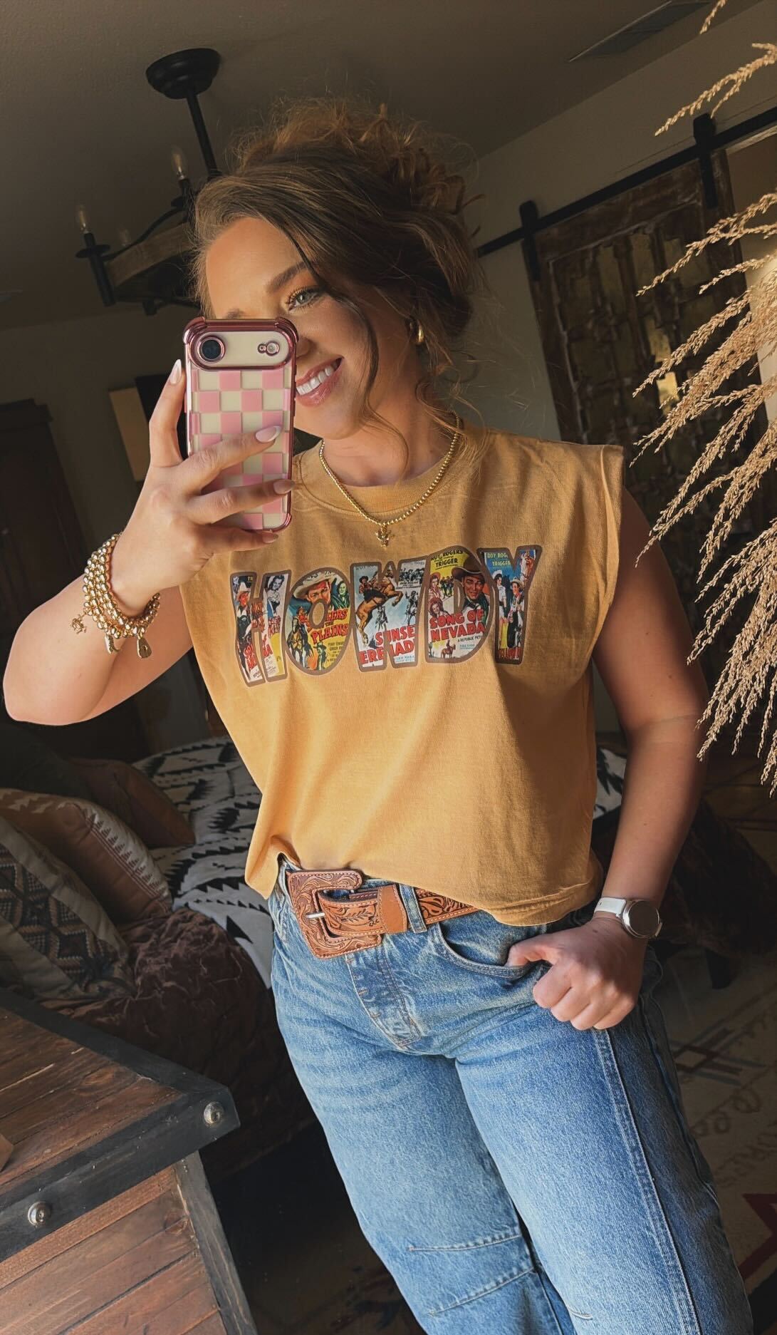 The Howdy Poster Boxy Tank