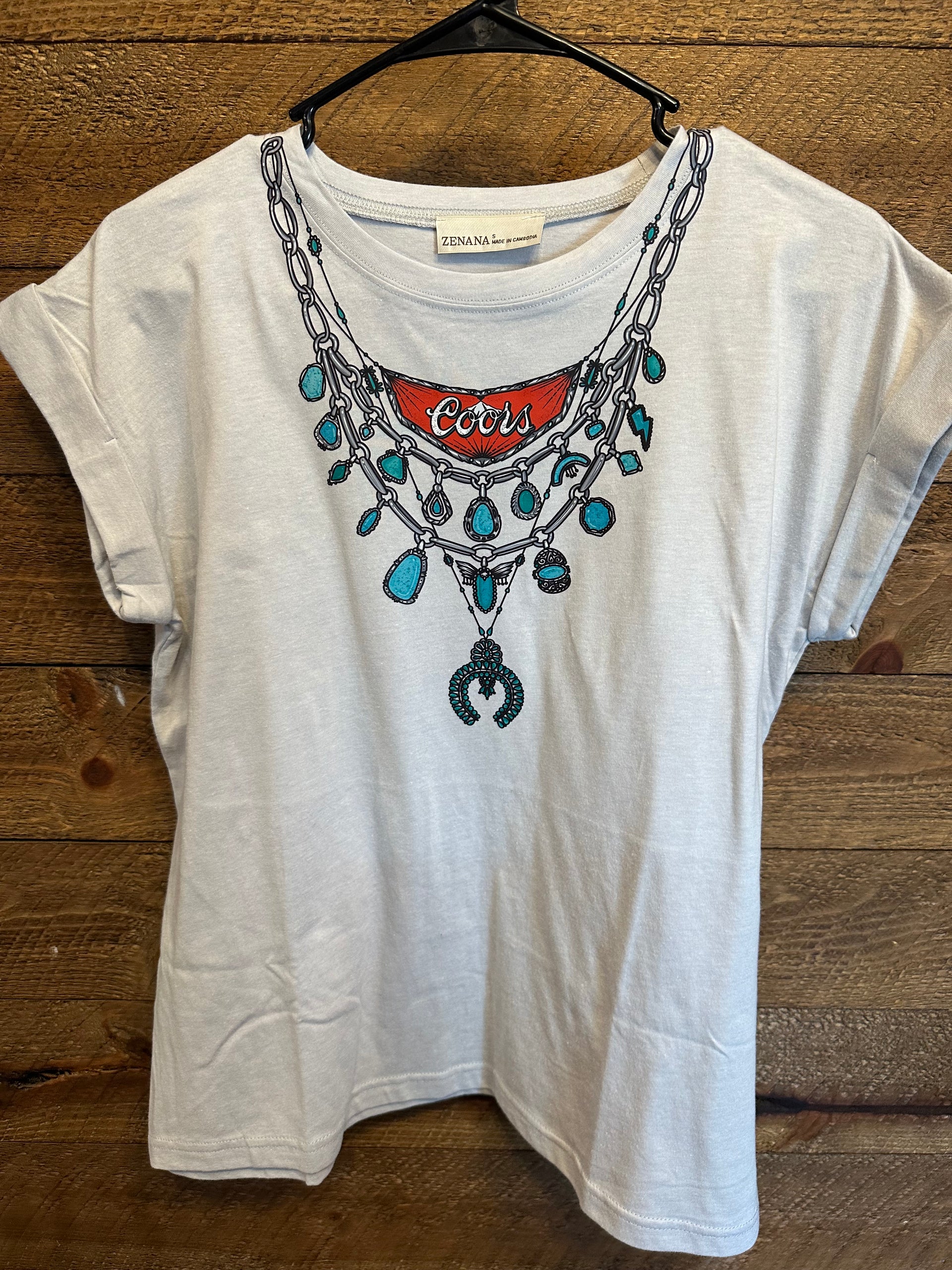 Turquoise Squash Coors Tee