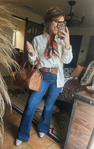 White Ariat Button Up