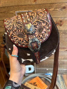 Annie Oakley Tooled Crossbody ~ Hides Will Vary