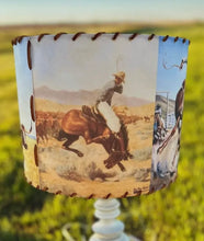 Load image into Gallery viewer, Wild Bronc Lampshade ~ 6 inch
