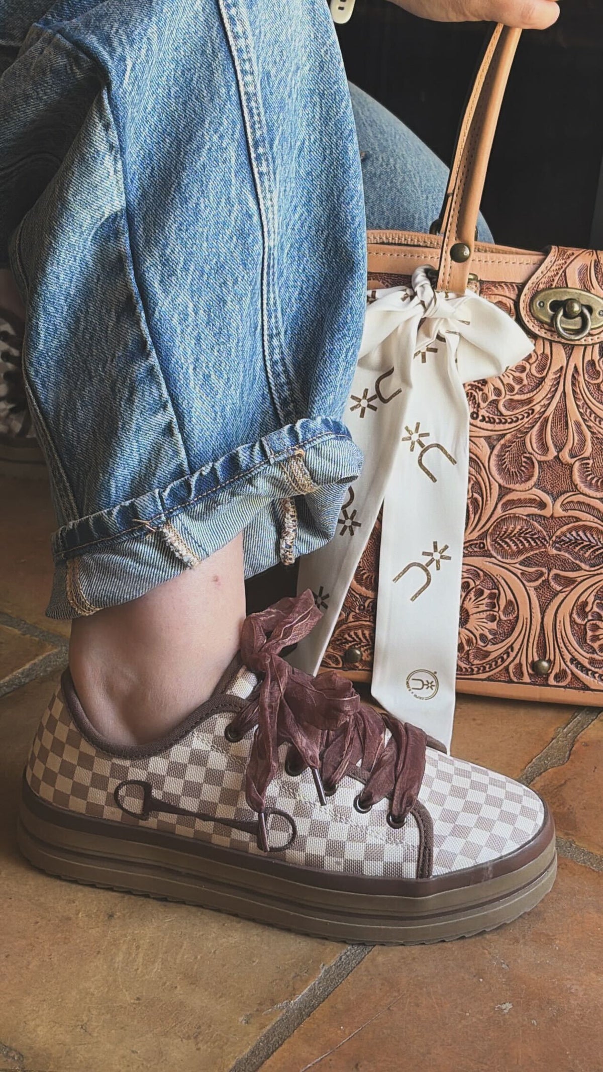 The Checker Bit Sneaker