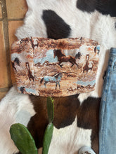Load image into Gallery viewer, Running Horses Strapless Crop Top
