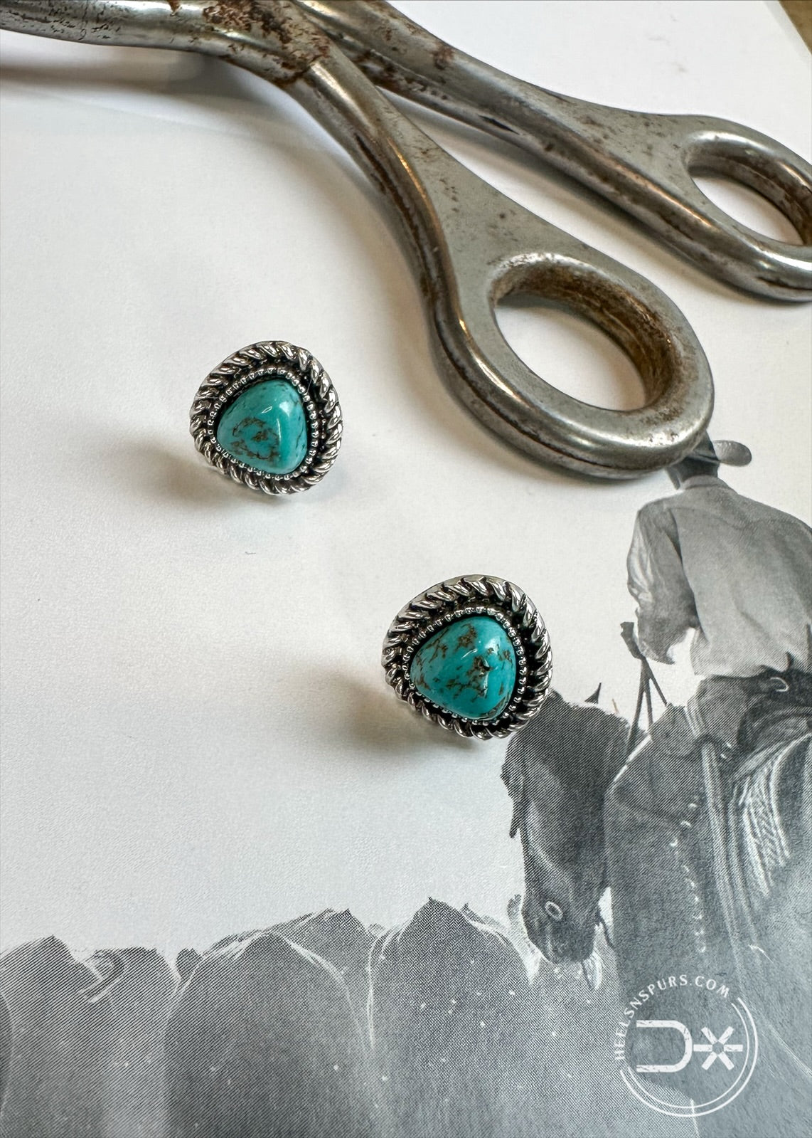 Cowpoke Charm Studs