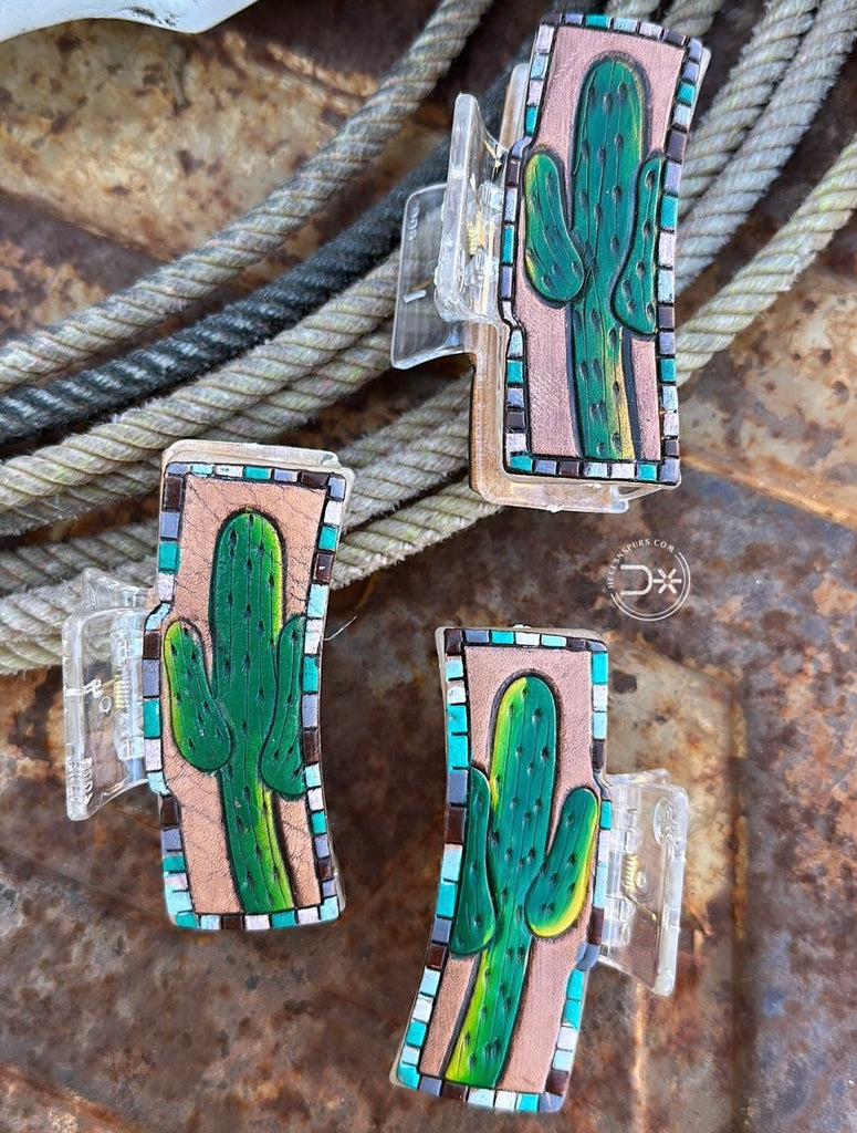 Green Cactus Clip