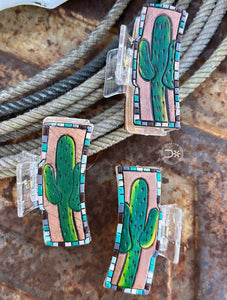 Green Cactus Clip