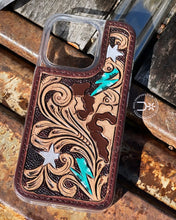 Load image into Gallery viewer, Tooled Lightening Bolt Phone Case
