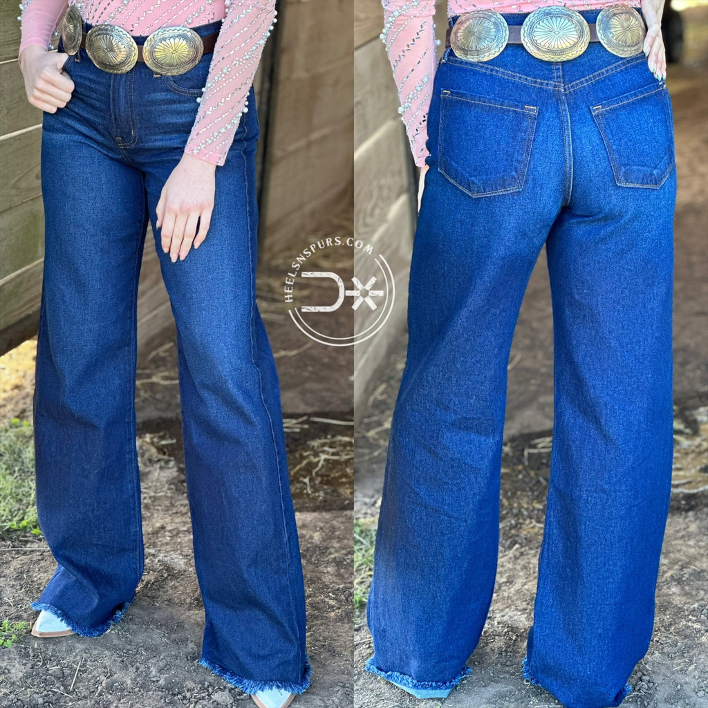 Wide Leg Denim Jeans (O2 Denim)