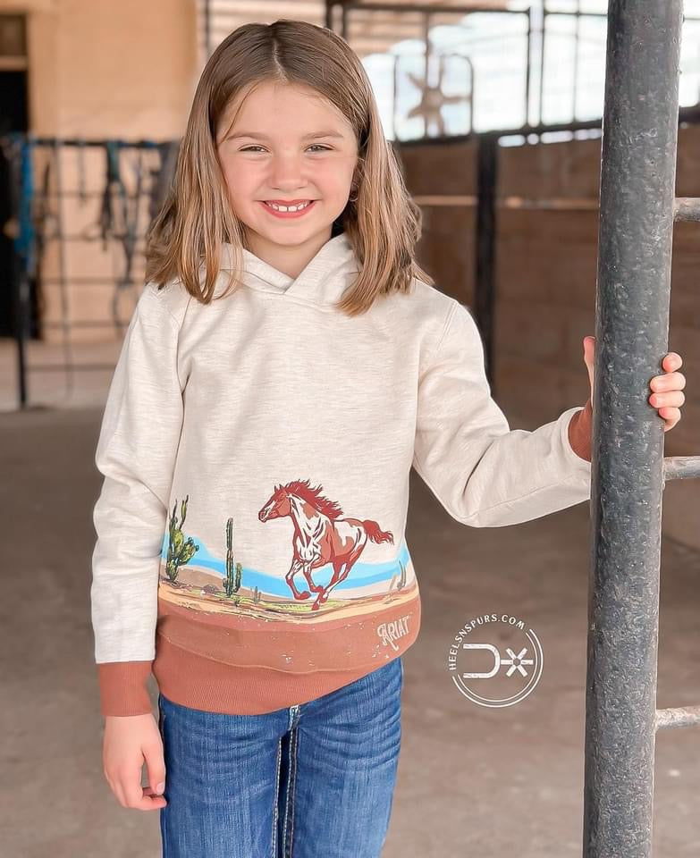 Girl’s Wild Horse Sweatshirt ~ Ariat