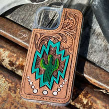 Load image into Gallery viewer, Tooled Cactus Phone Case

