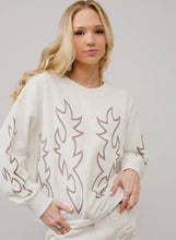 Load image into Gallery viewer, Boot Stitched Sweatshirt ~ White
