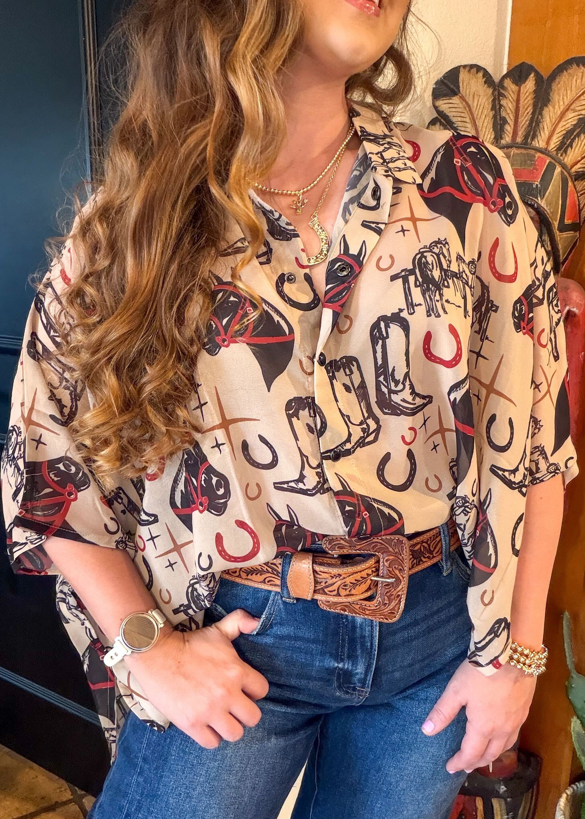 The Lucky Spur Button-Up