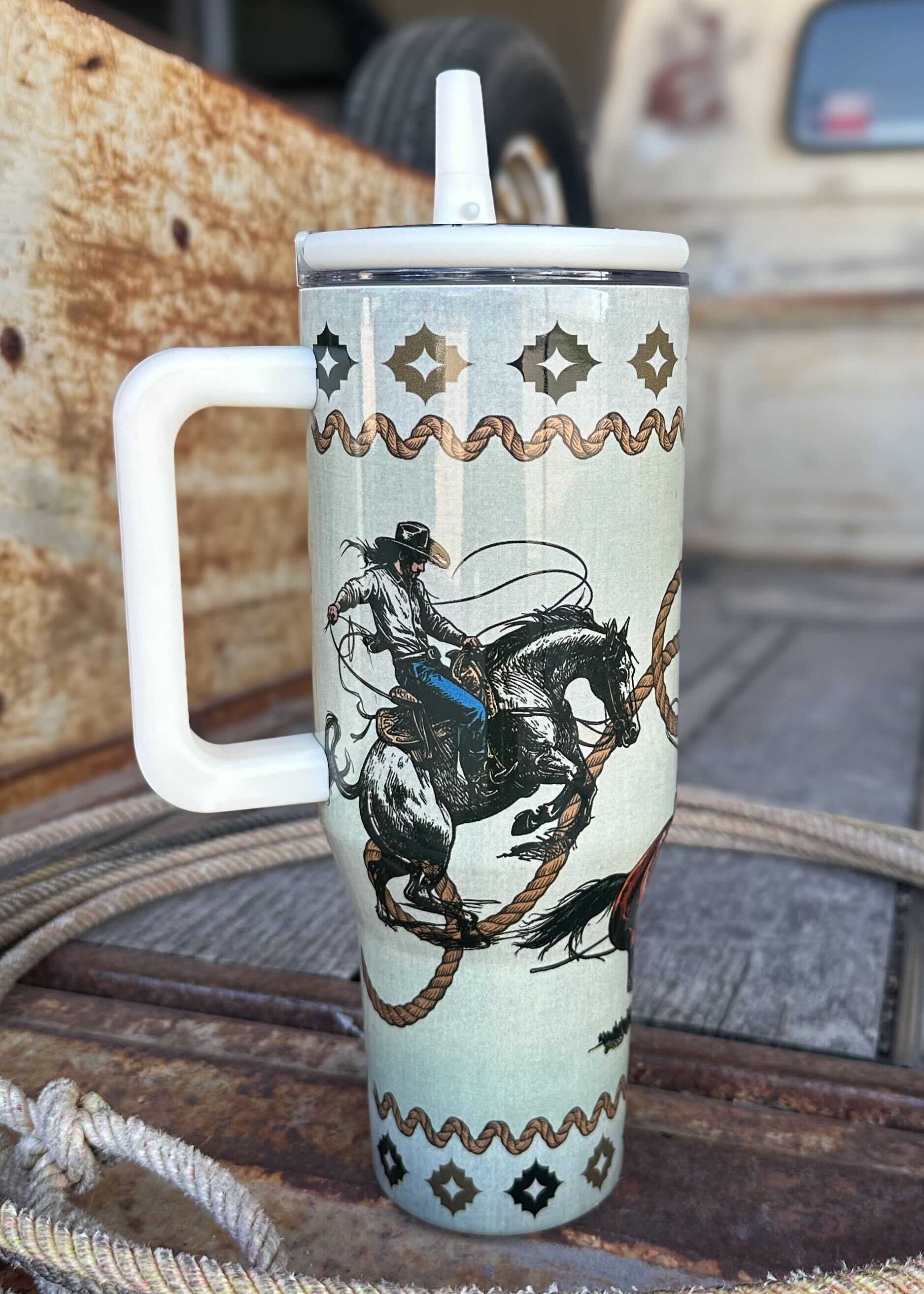 The Cowboy Roper Travel Mug