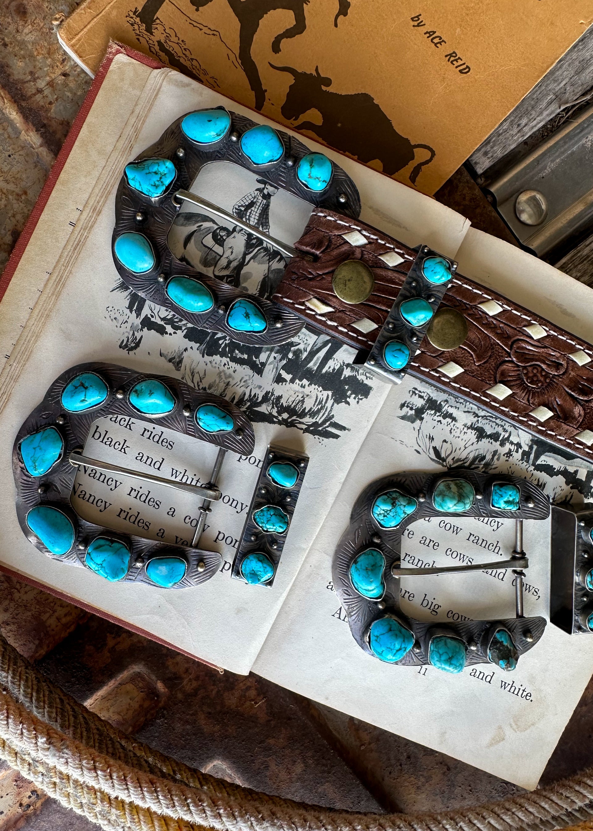 The Turquoise Range Buckle Set