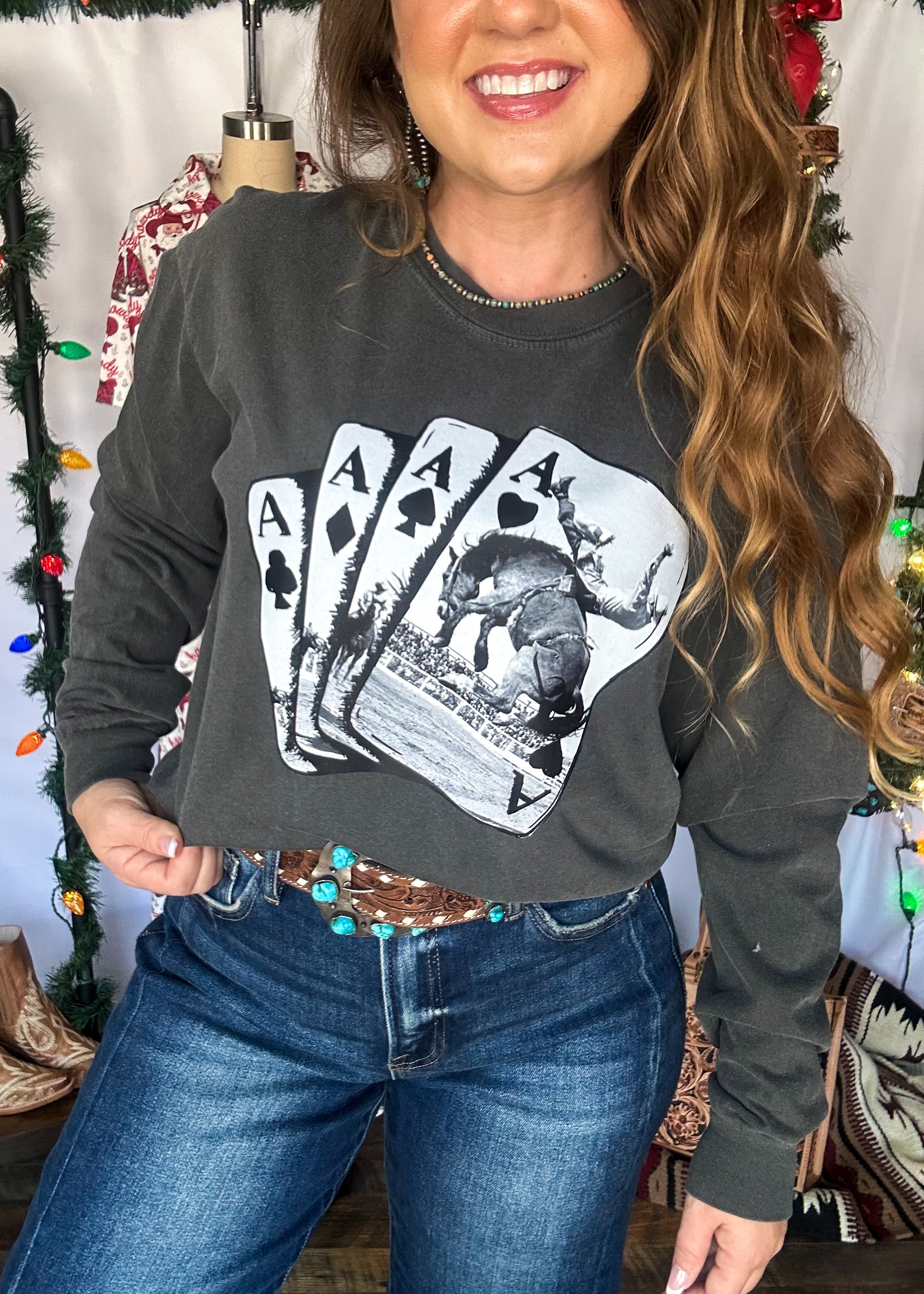 The Lucky Aces Sweatshirt - Gray