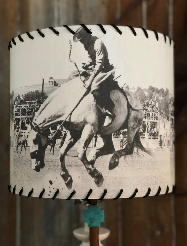 Vintage Bronc Lampshade