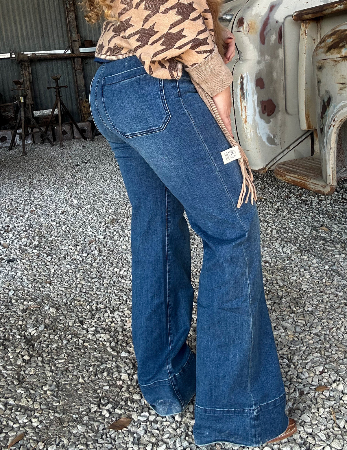 The Backroad Babe Wide Leg Jeans