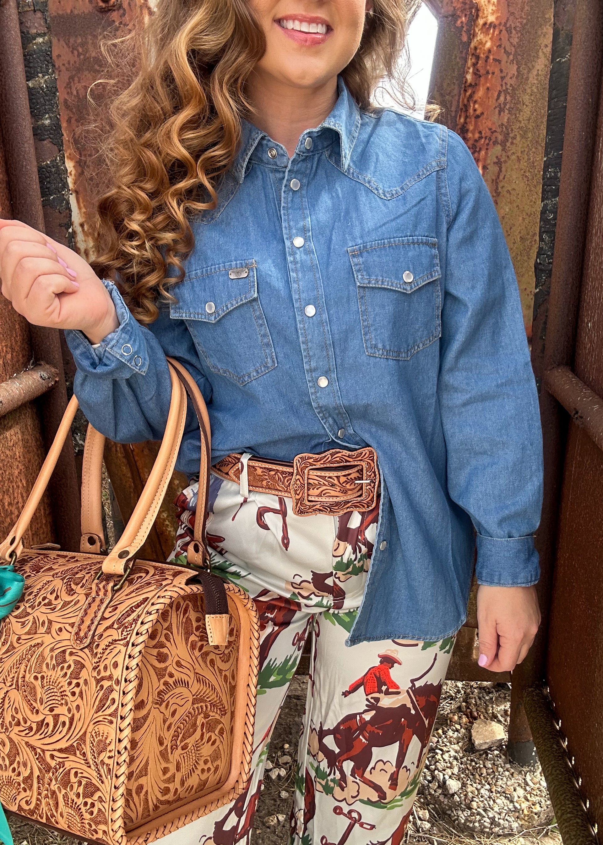 The Everyday Yoke Denim Button-Up