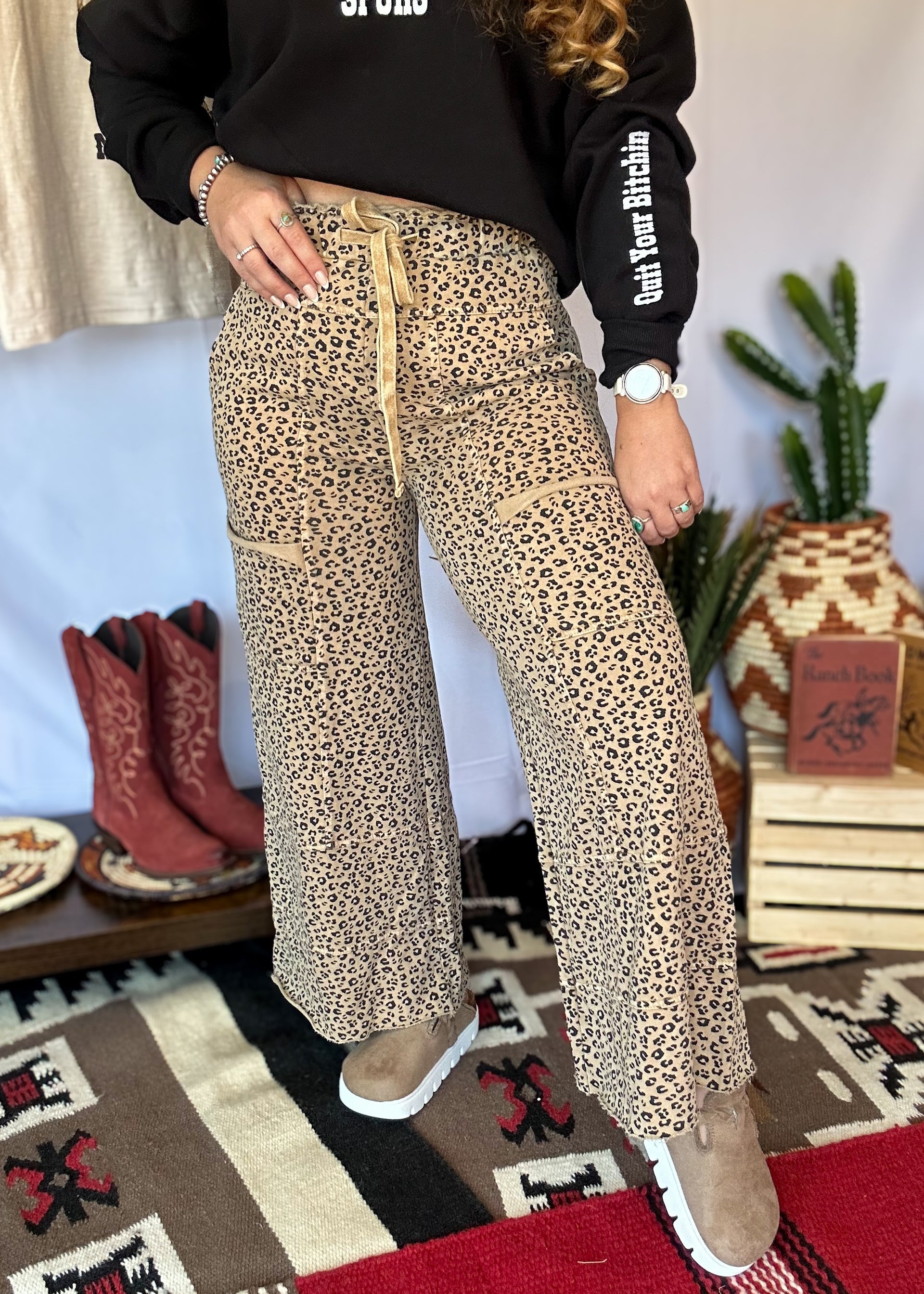 Lounge Leopard Pants