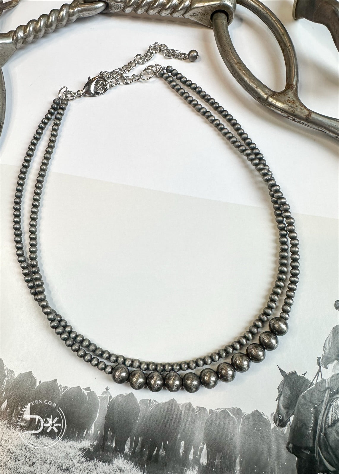 Double Down Pearl Necklace