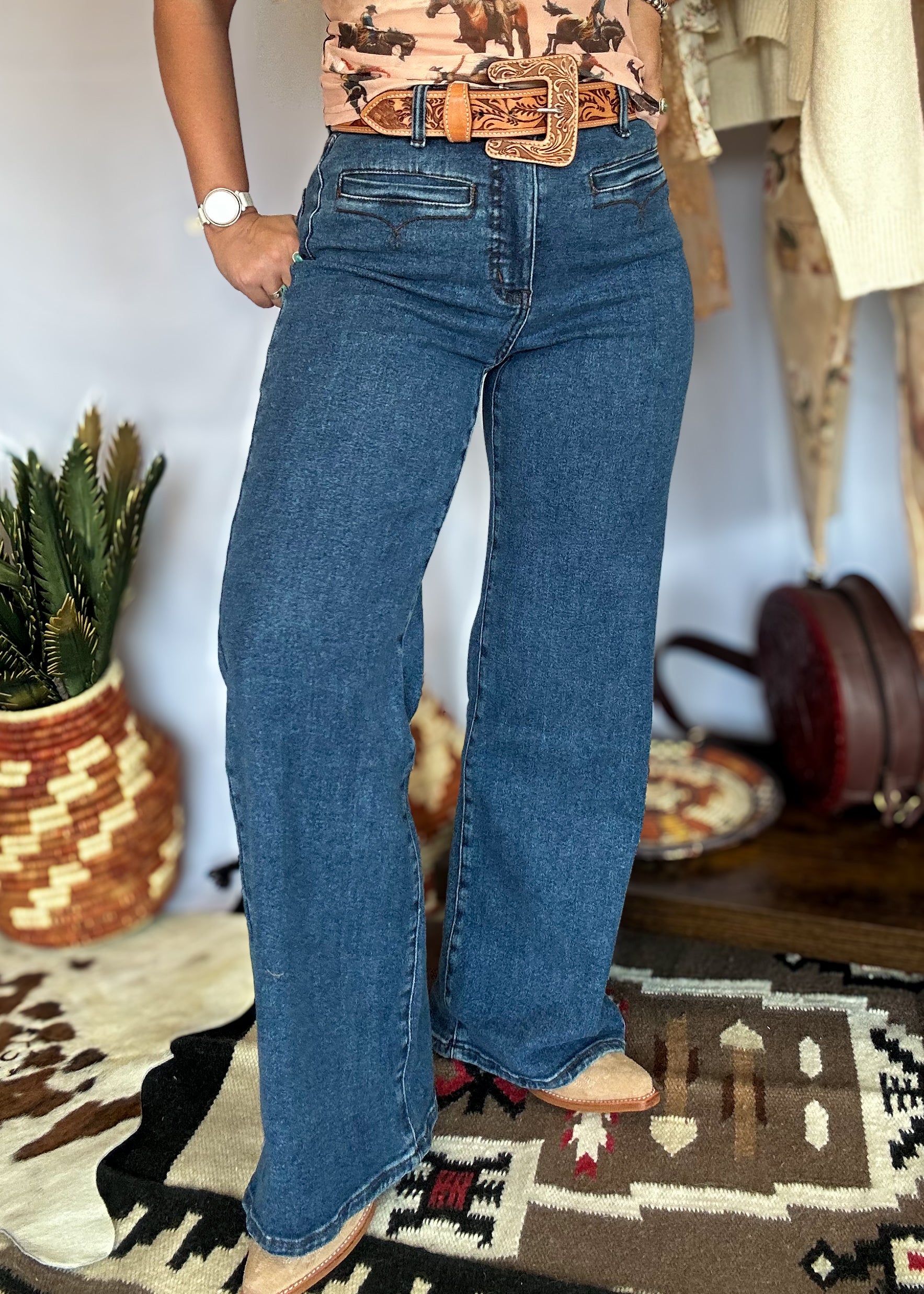 The Brazos Wide Leg Jeans
