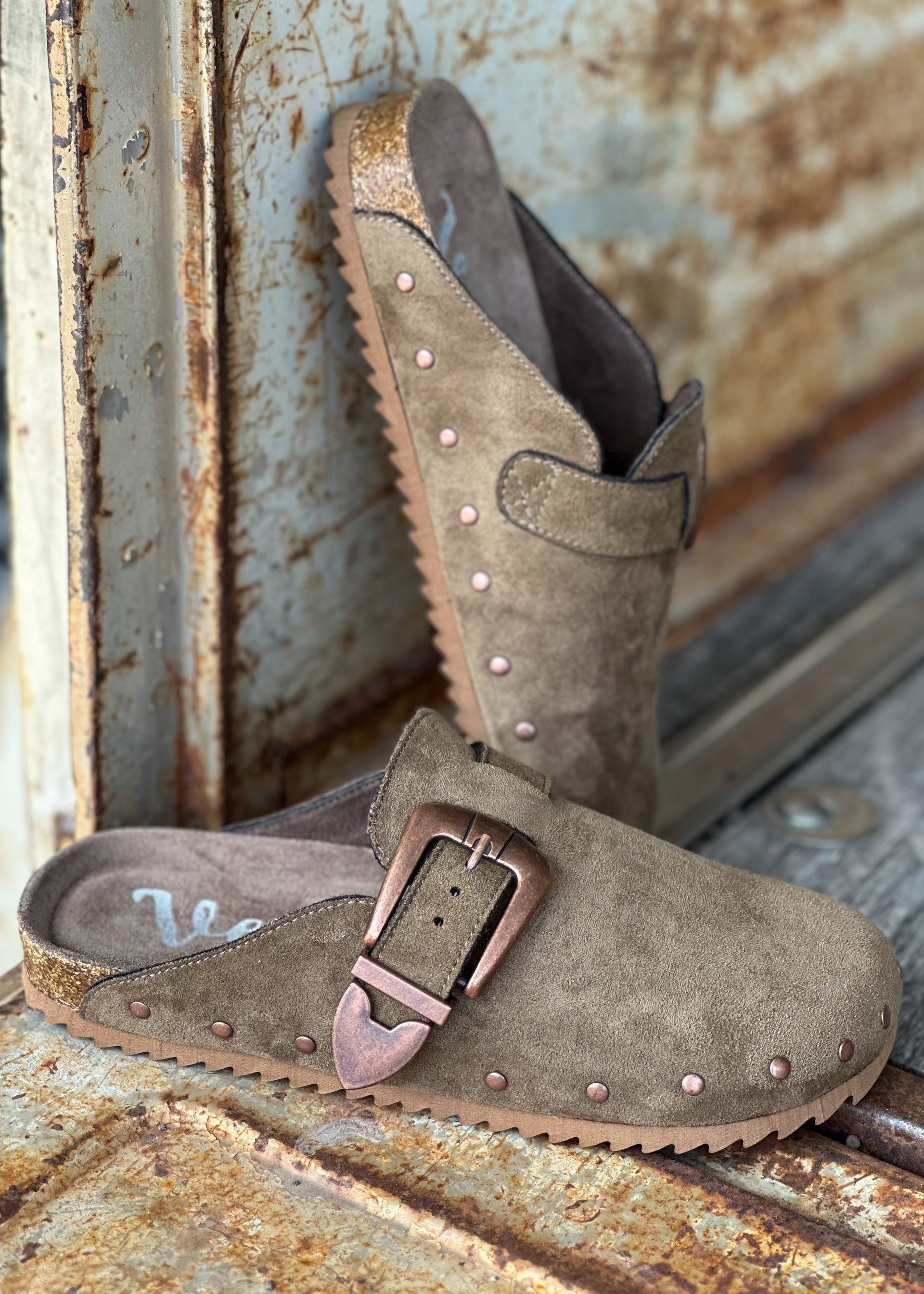 The Buckled Bronco Mules - Khaki