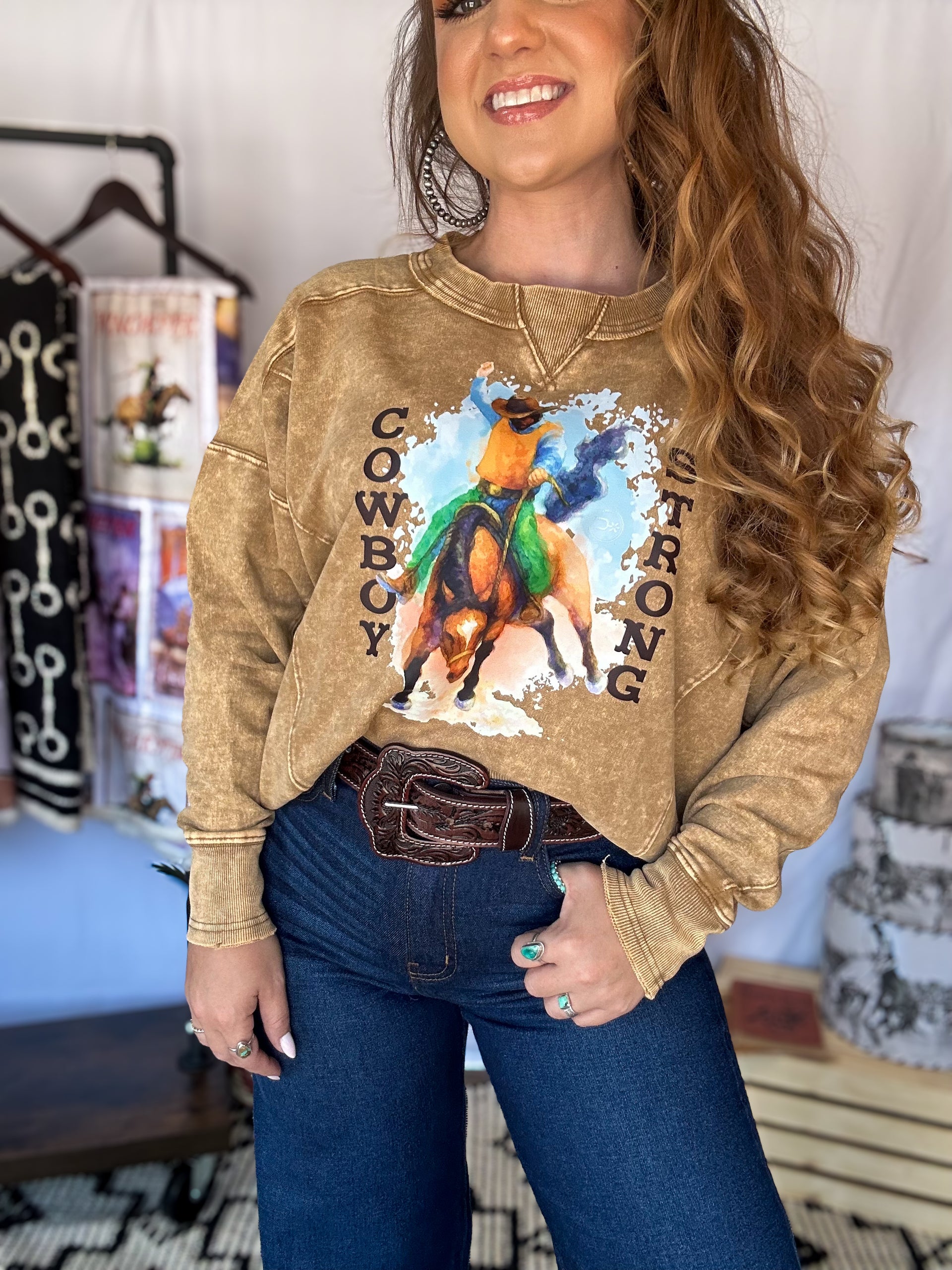 The Cowboy Strong Sweater